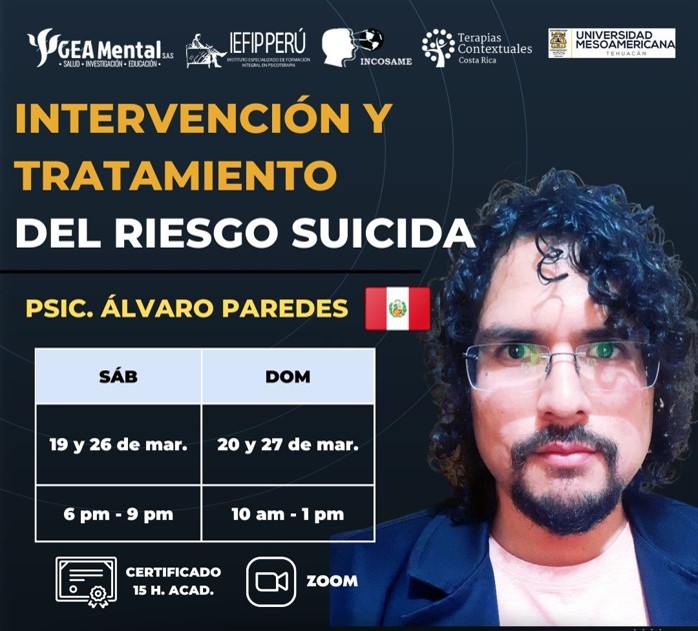 Course Image INTERVENCIÓN Y TRATAMIENTO DEL RIESGO SUICIDA